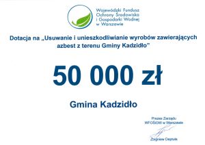 Gmina Kadzidło z kolejnym wsparciem finansowym