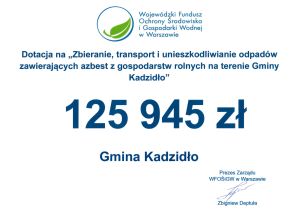 Gmina Kadzidło z kolejnym wsparciem finansowym