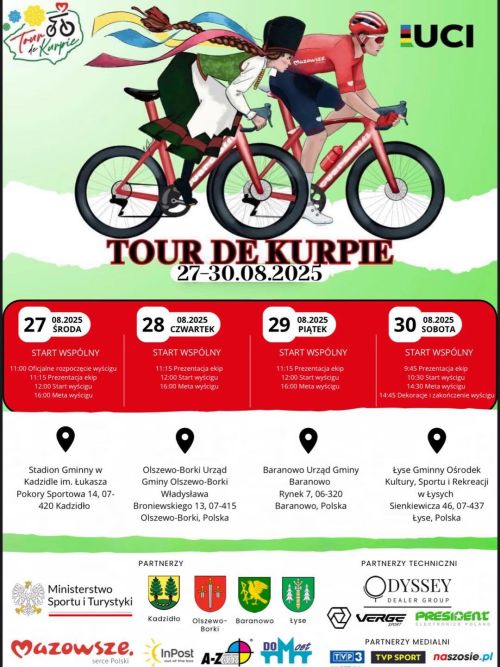 Tour de Kurpie 2025 - terminarz