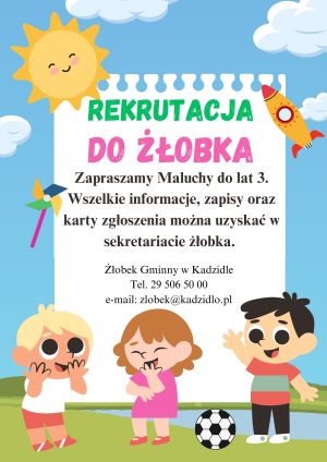 Rekrutacja do Żłobka Gminnego w Kadzidle