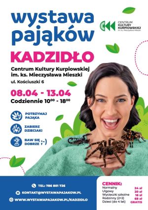 Wystawa pająków w Centrum Kultury Kurpiowskiej w Kadzidle