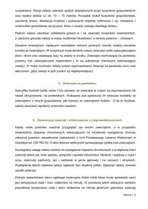 Najważniejsze zasady bioasekuracji gospodarstwa rolnego utrzymującego bydło część 6.