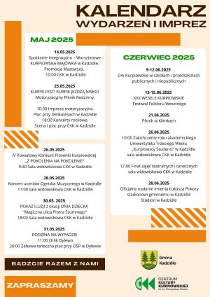 Terminarz na czerwiec 2025
