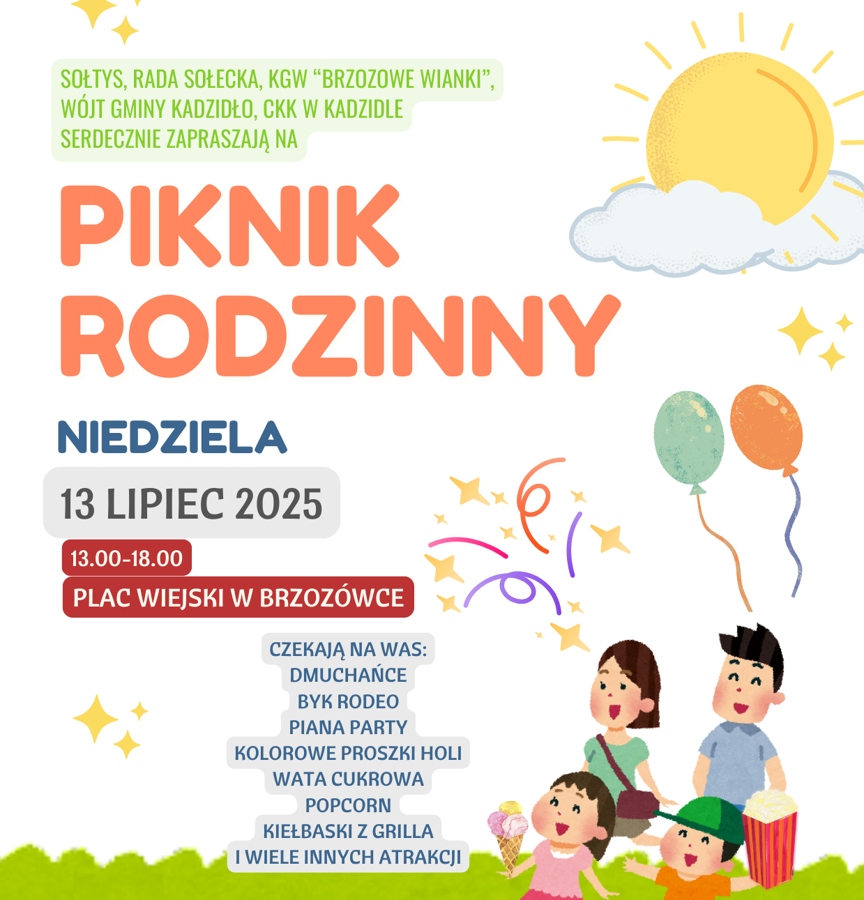13.07. Piknik Rodzinny w Brzozówce