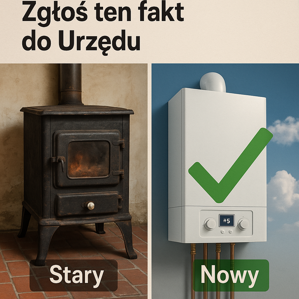 Wymieniłeś piec? Zgłoś ten fakt do Urzędu