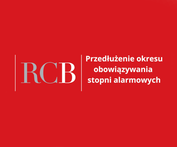 Przedłużenie obowiązywania stopni alarmowych (do 31 sierpnia 2026 r.)